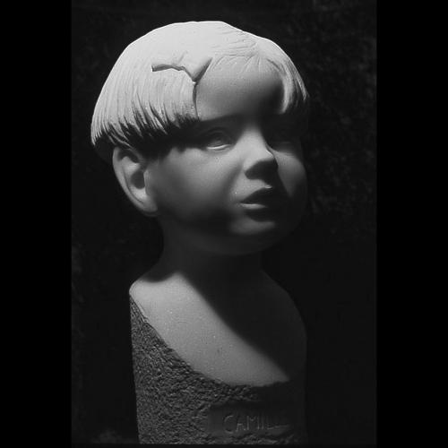 BUSTE D'ENFANT- MARBRE DE CARRARE - DE FAYKOD