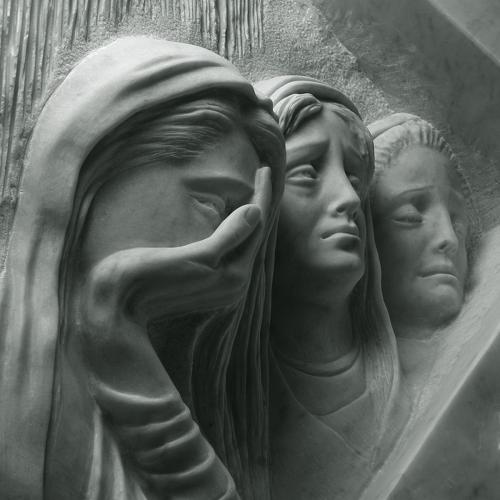 CHEMIN DE CROIX À LOURDES DE MARIA DE FAYKOD 8. STATION (DÉTAIL)