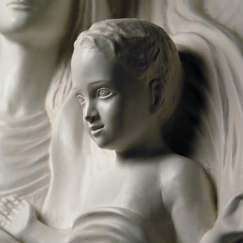 Sainte Famille  (détail) sculpture de Maria de Faykod